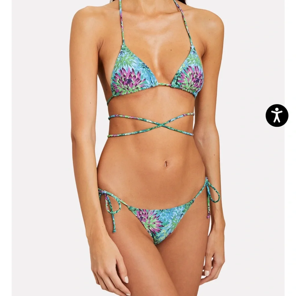 Reina Olga Miami Floral Wrap Bikini Set(1) - Picture 1 of 6